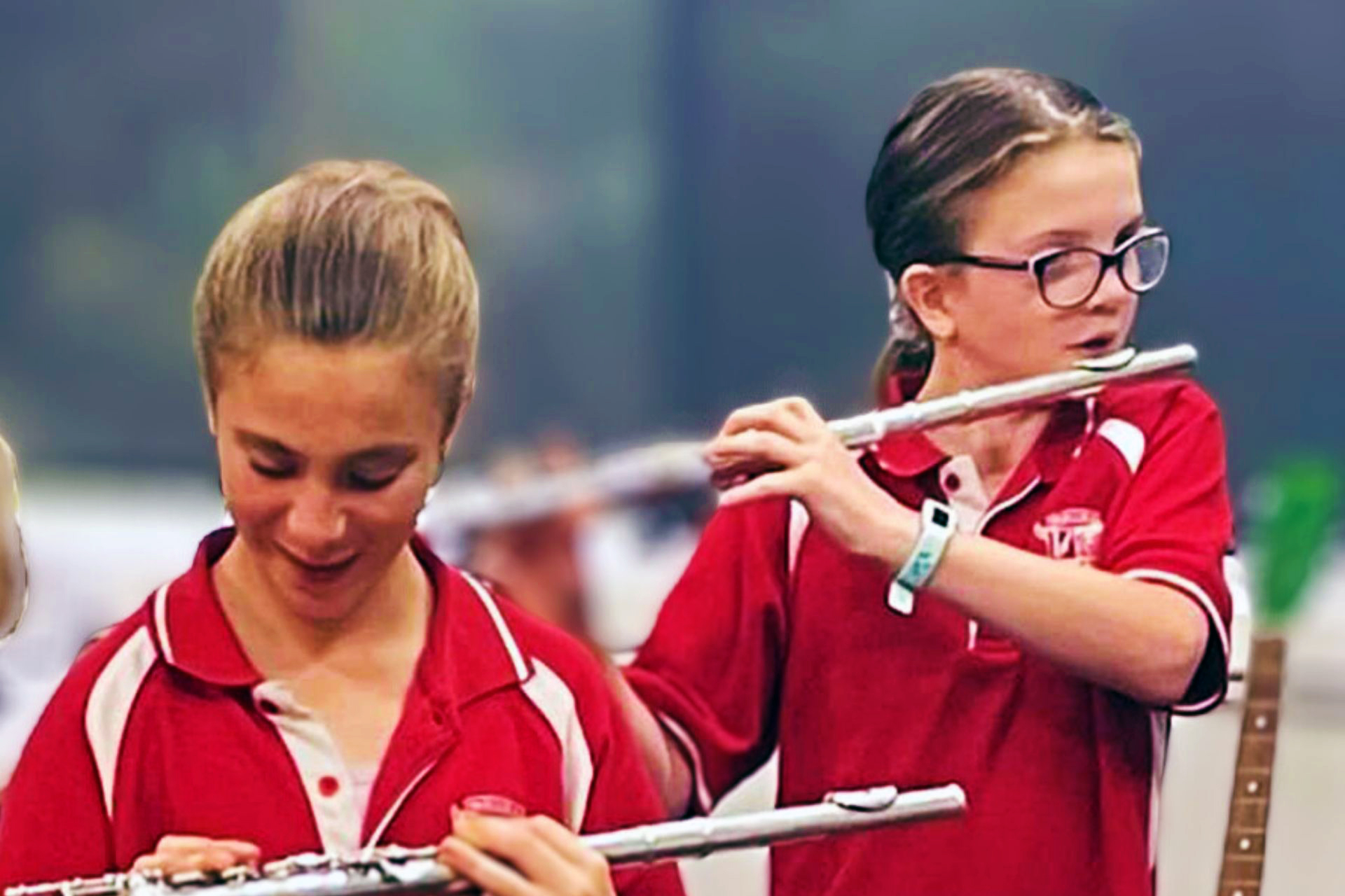 kids playing flute